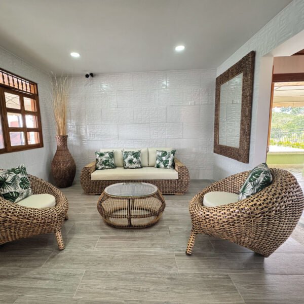 sala en tejido natural