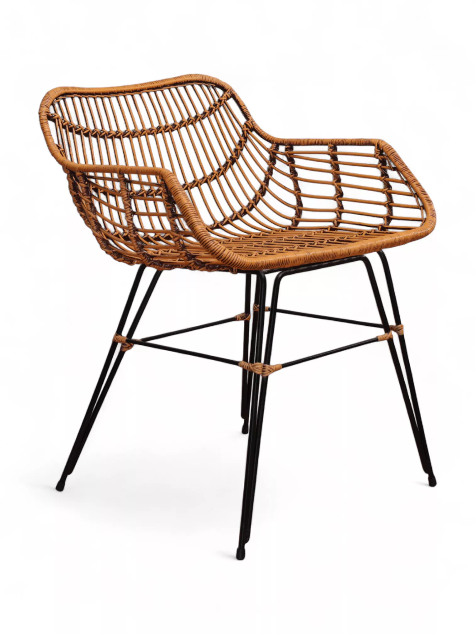 Silla de ratan para exterior