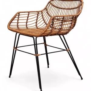 Silla de ratan para exterior