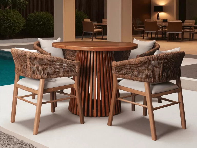 Comedor elegante de maderas nobles