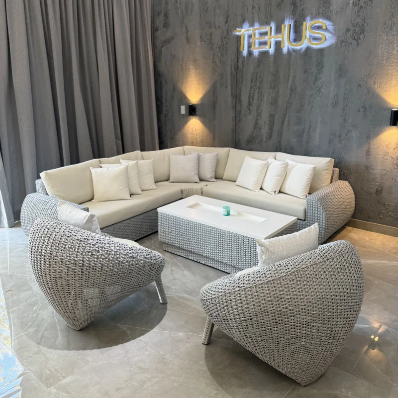 Sala en L Tejido a mano