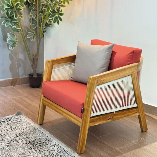 Sala Grecia en madera de teca