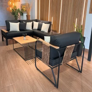 Sala Medallo City Tejido con sintético alemán color morado