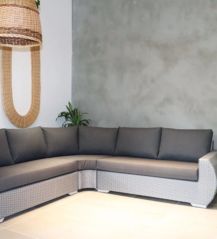 Sofá en L de 3 puestos