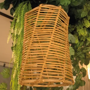 Lámpara Cilindro en fibras naturales (Yared)