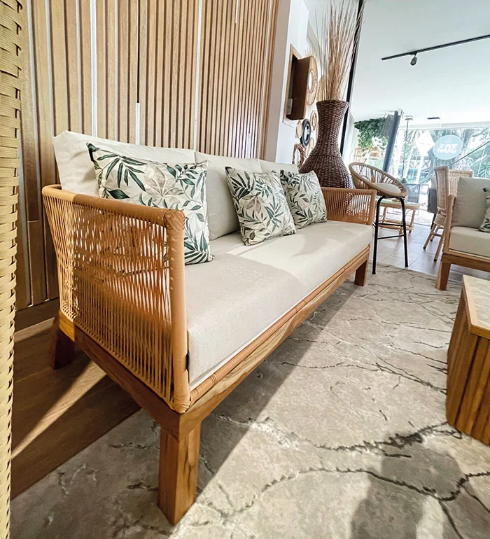 Sofá Toscana en rattan