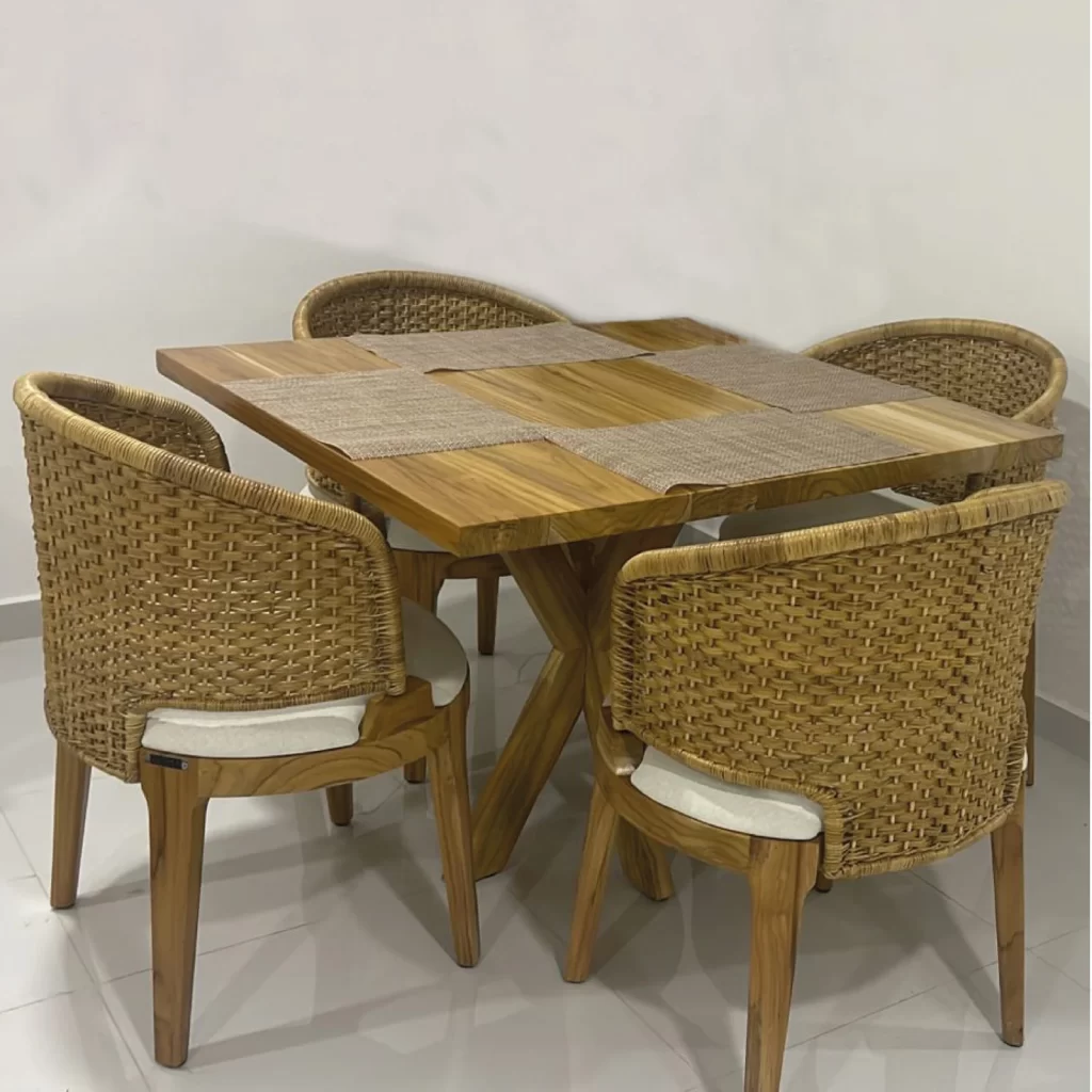 Comedor Tokio con tejido en yare