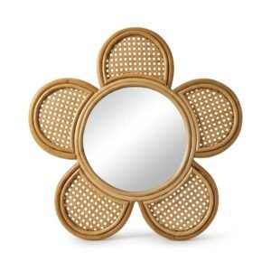 Espejo Floral Artesanal